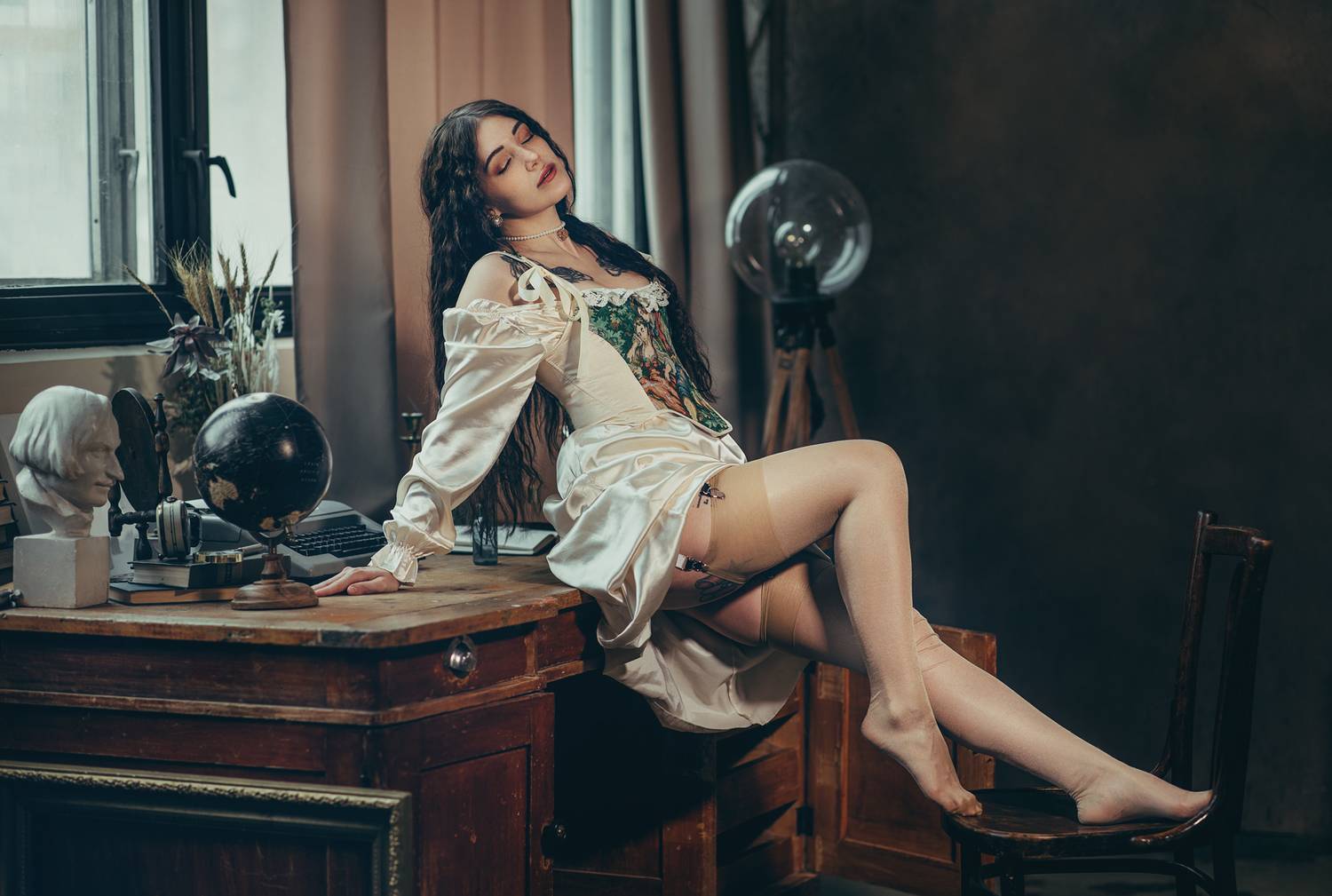 винтаж, девушка, canon, постановочное фото, фотостудия, Екатерина Сигат
