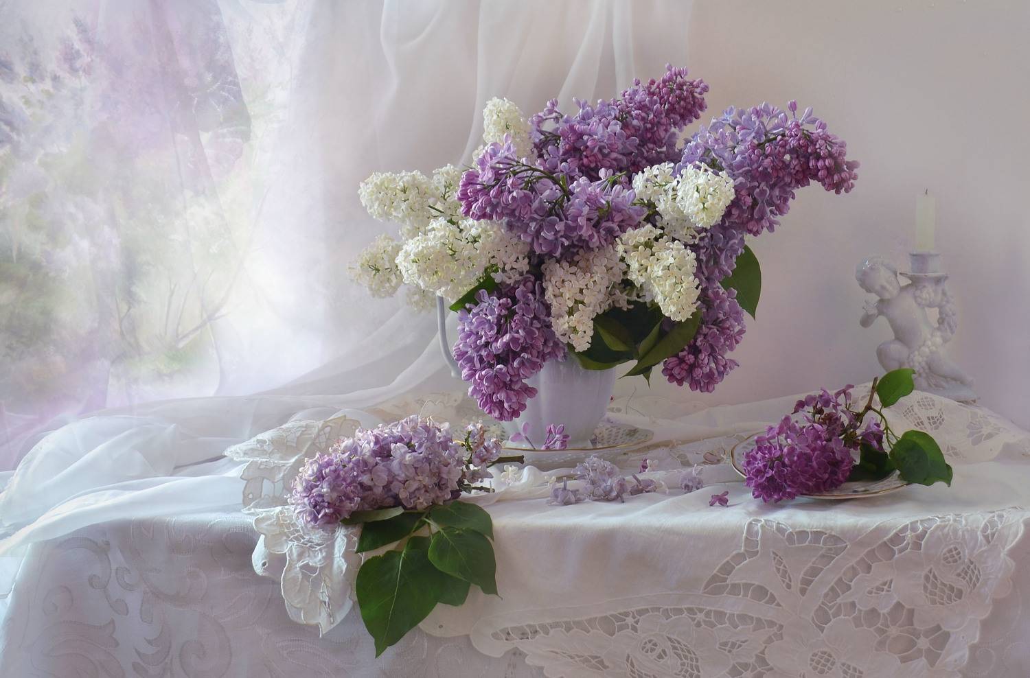 still life, натюрморт, цветы, фото натюрморт, весна, май, сирень, фарфор, настроение,, Колова Валентина