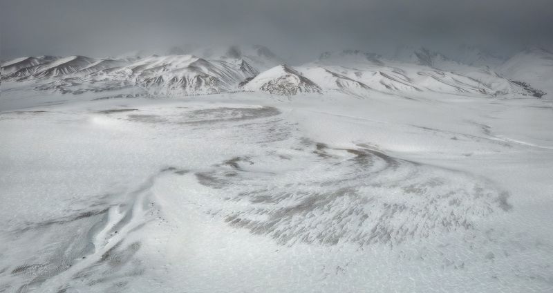 горный алтай, кош-агачинский район, горы, алтай, зимний алтай  фото превью