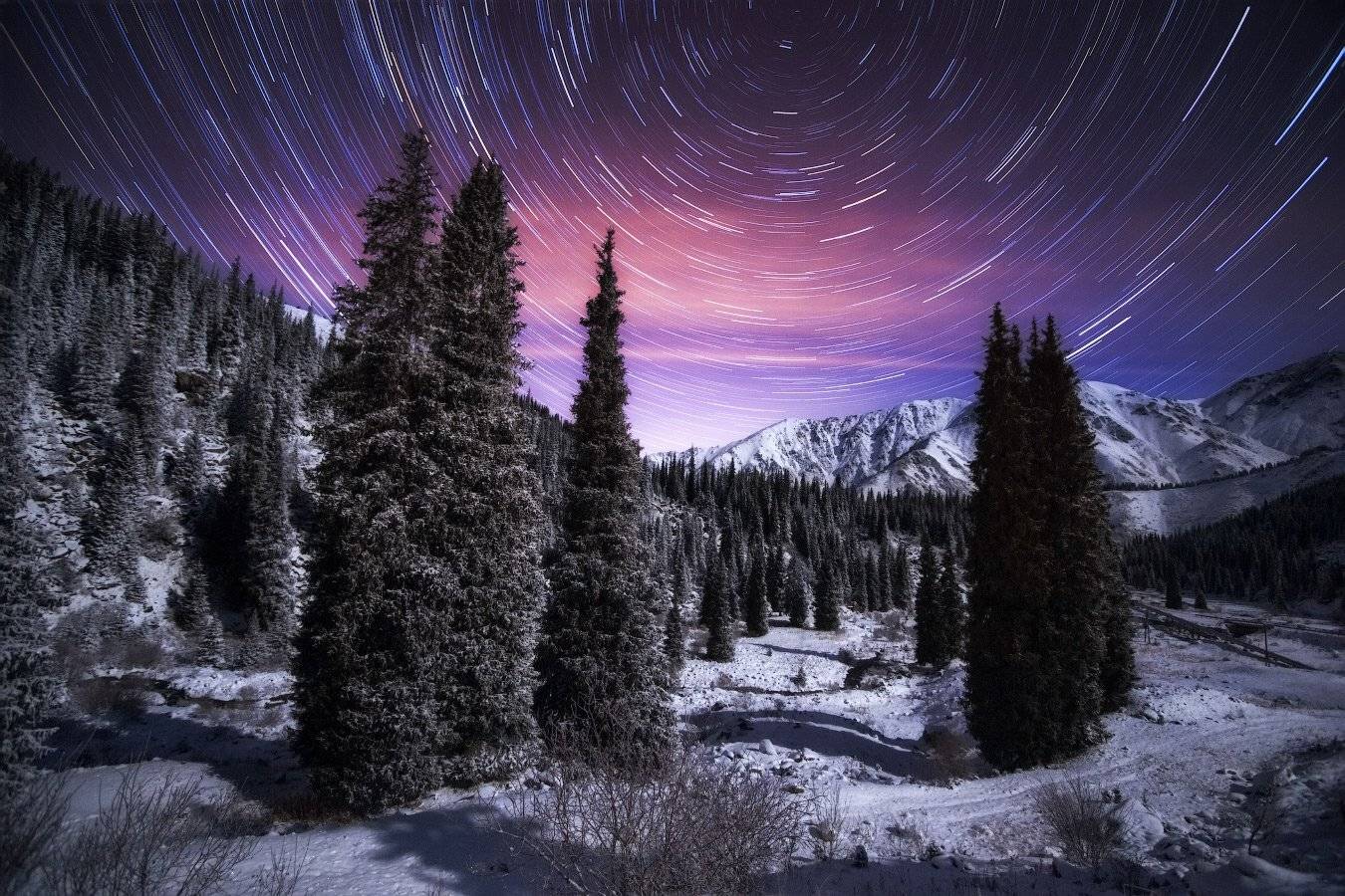 Startrails, Ночь, Осень, Ольга Кулакова