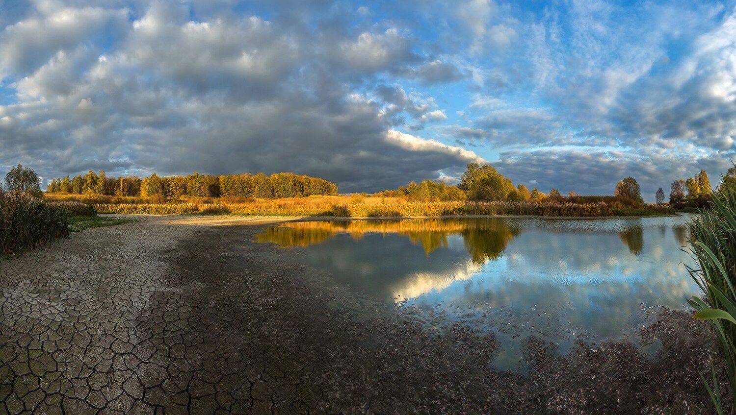 озеро, осень. , Лашков Фёдор