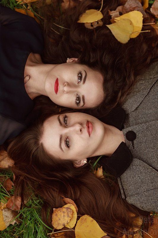 portrait autumn есен портрет ретуш  Двойна доза от хубавото фото превью