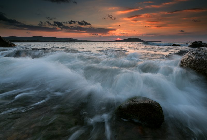 sunset, landscape, fineart, nikon, nature Stormy sunset фото превью