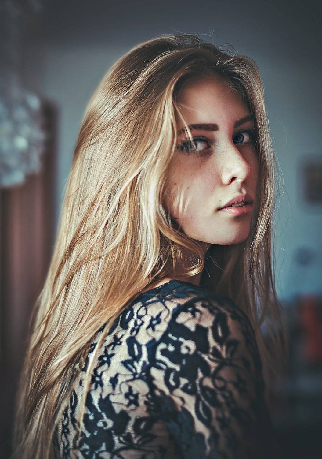 girl, beautiful, portrait, long hair, девушка, портрет, глаза, красота, длинные волосы,, Антон Харисов