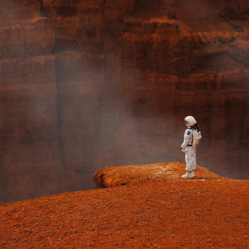 foto, photografer, space, mars, planet, скафандр, модель, девушка, фантастика, космос, красная планета, nikon Красная планета фото превью