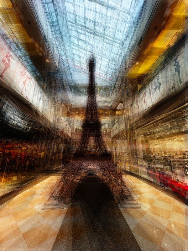 Мытищи, Эйфелева башня, фотоимпрессионизм, импрессионизм Мытищинский Эйфель фото превью