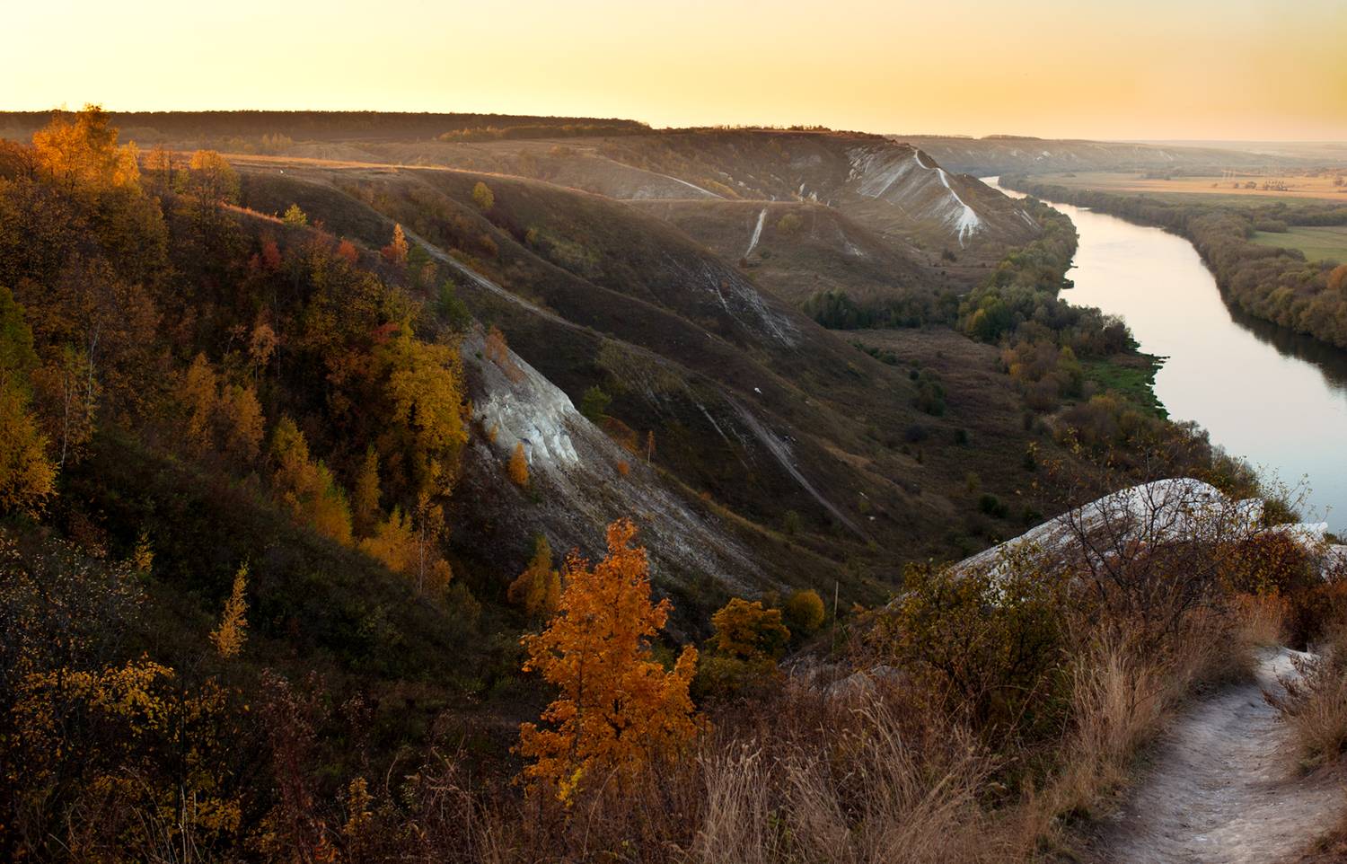воронежская область, сторожевое, дон, закат, осень, Рукин Иван