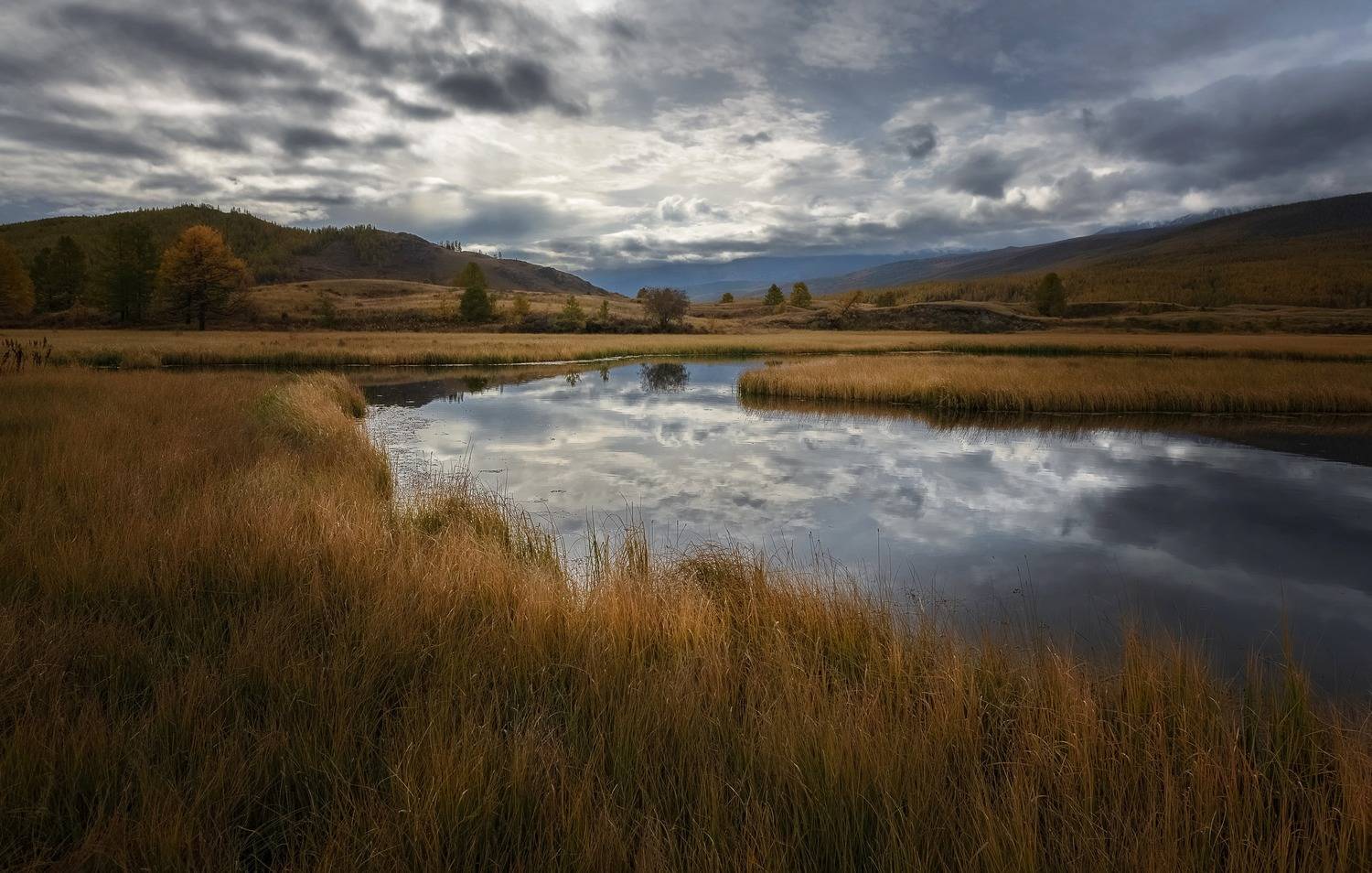 алтай, осень, джангысколь, непогода, дожди, тучи, Фомина Марина