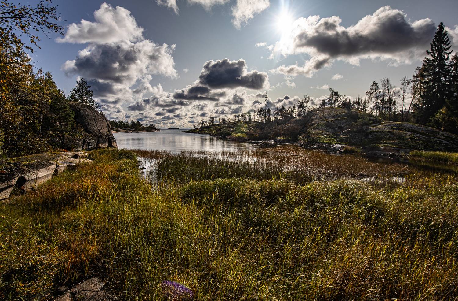 Ладога, Карелия, Ладожские шхеры, Озеро, вода, скалы, гранит, Сергей Петров