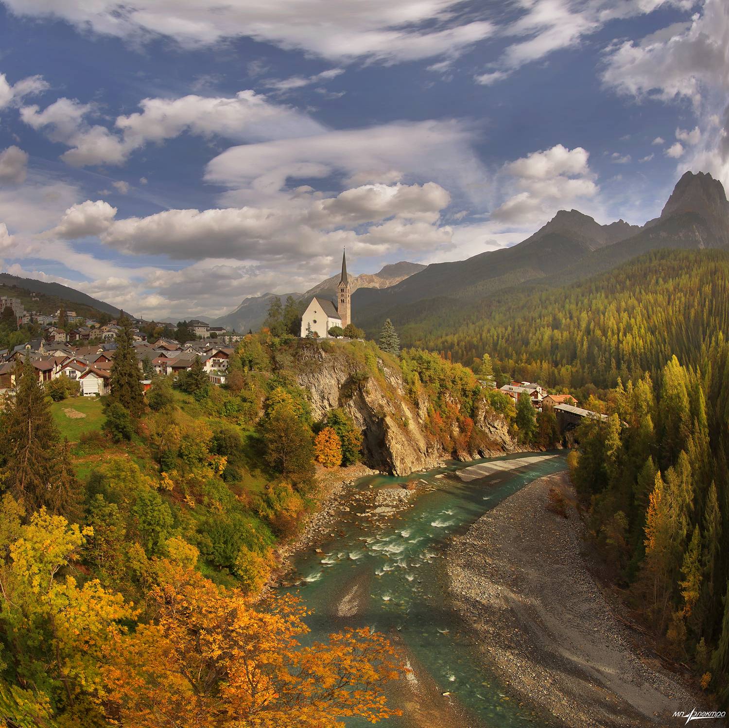 swiss,швейцария,осень,scuol, Матвеев Николай
