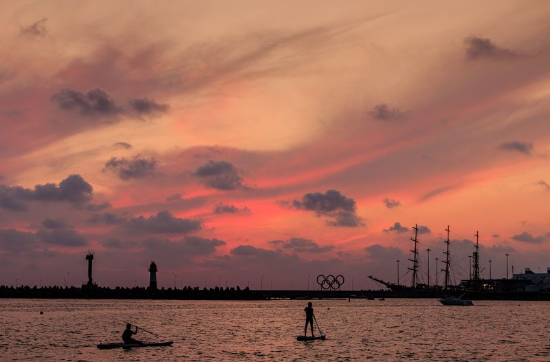 #море #закат #штиль #природа #сочи #краски Лето, Сочи фото превью