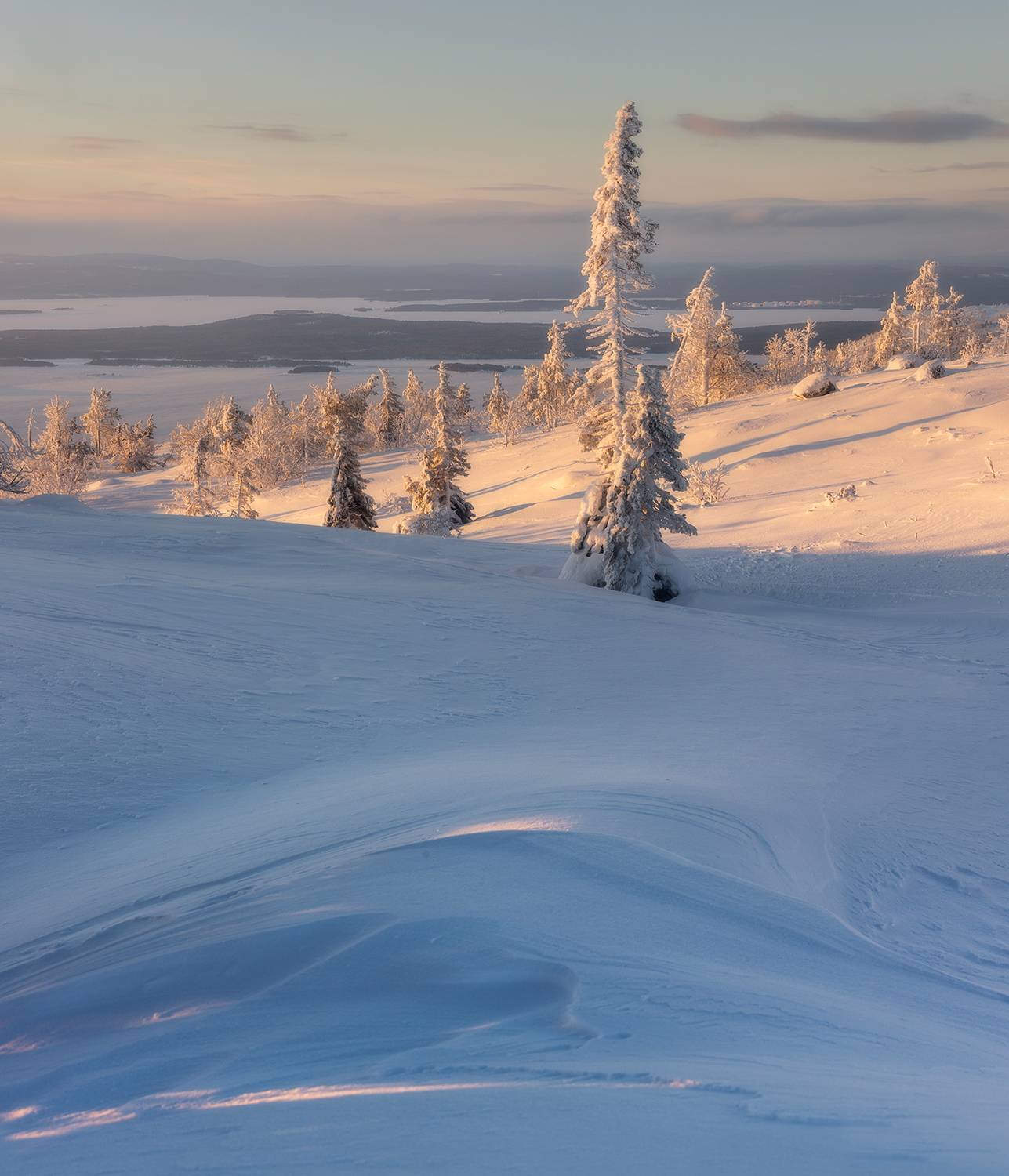 утро рассвет мороз снег солнце, Сергей Буторин