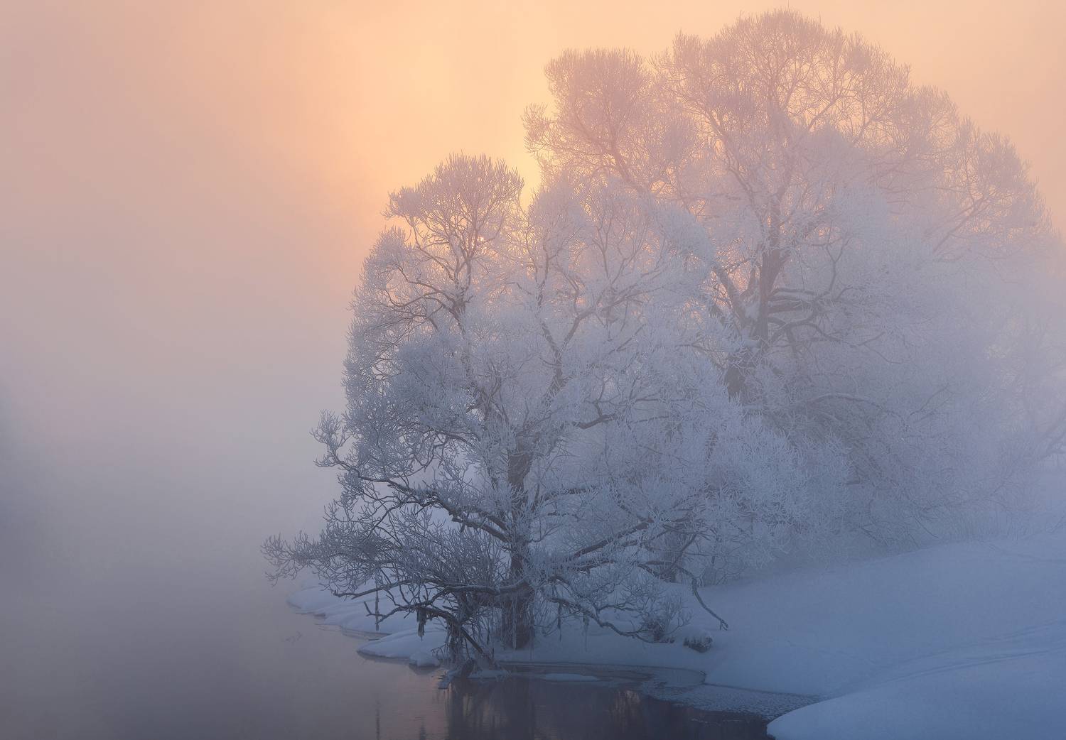истра, зима, пейзаж, рассвет, Левыкин Виталий