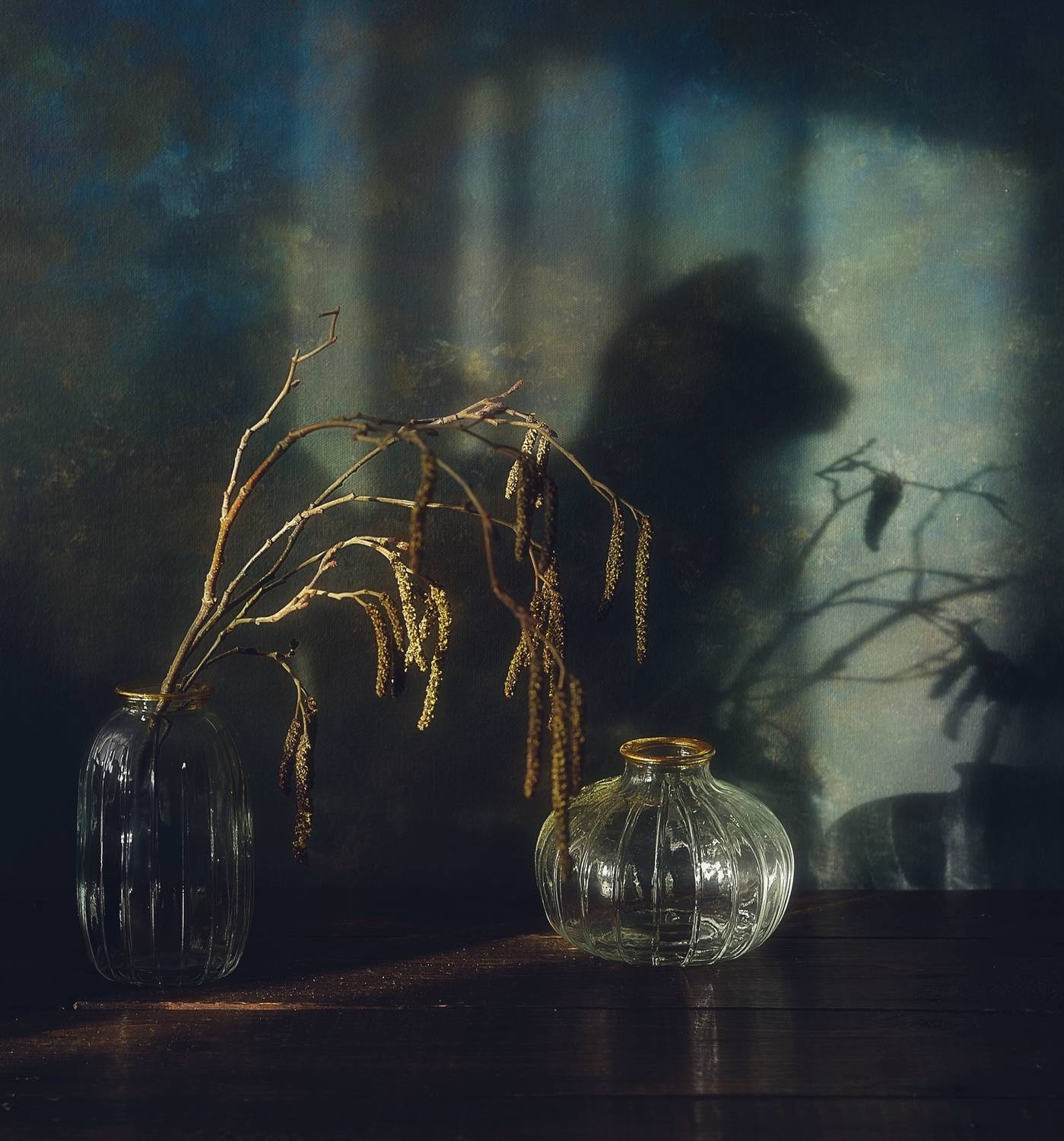 натюрморт,ольха,сережки,тени,кот, Наталия К