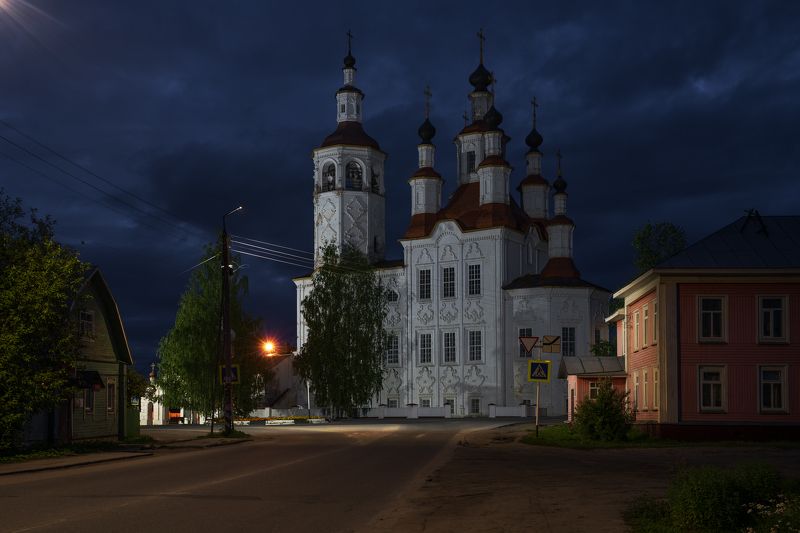 тотьма, вологодская область Ночь в Тотьме фото превью