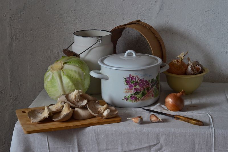 С вешенками. фото превью