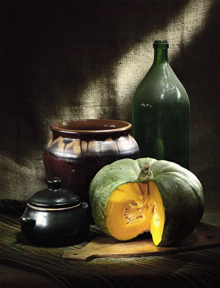 Натюрморт, тыква, осень, овощи, Ончукова Наталья