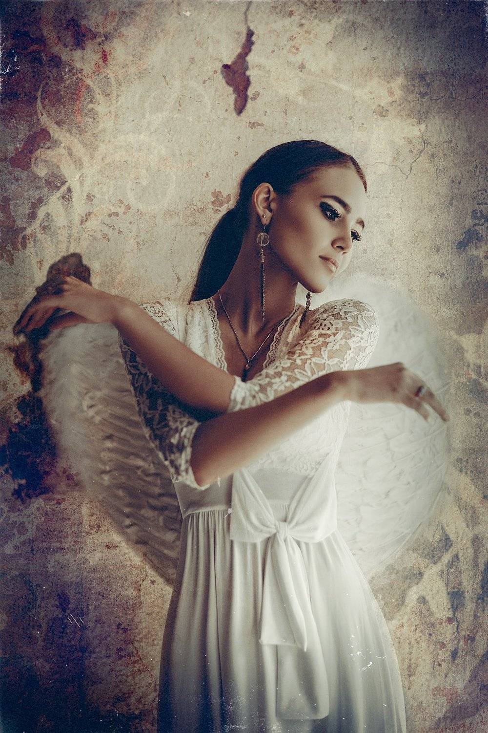 Mood, Portrait, Toning, Wings, Woman, Руслан Болгов (Axe)