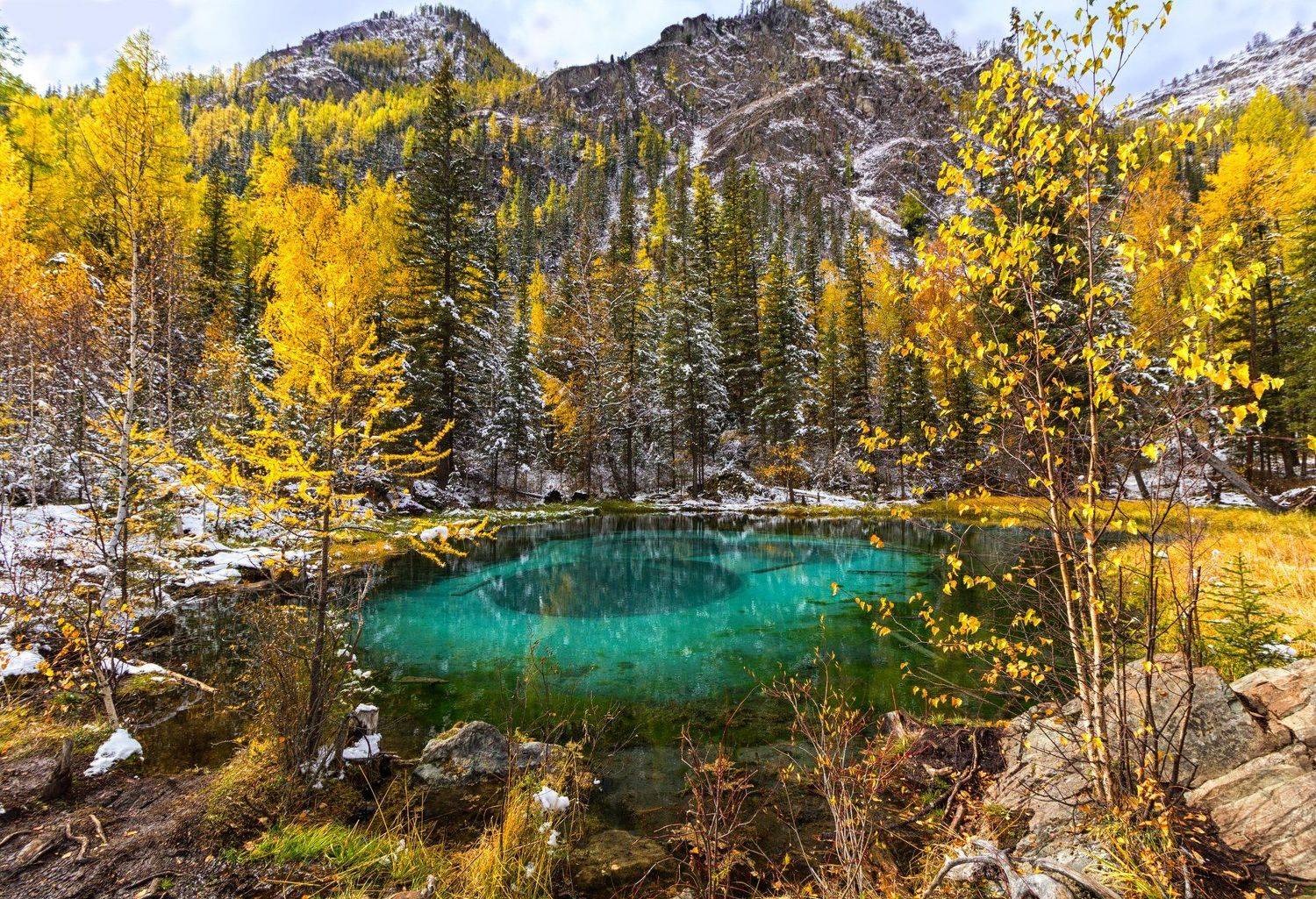 Алтай, Гейзерное озеро, Голубое озеро, Скиндерева Ольга