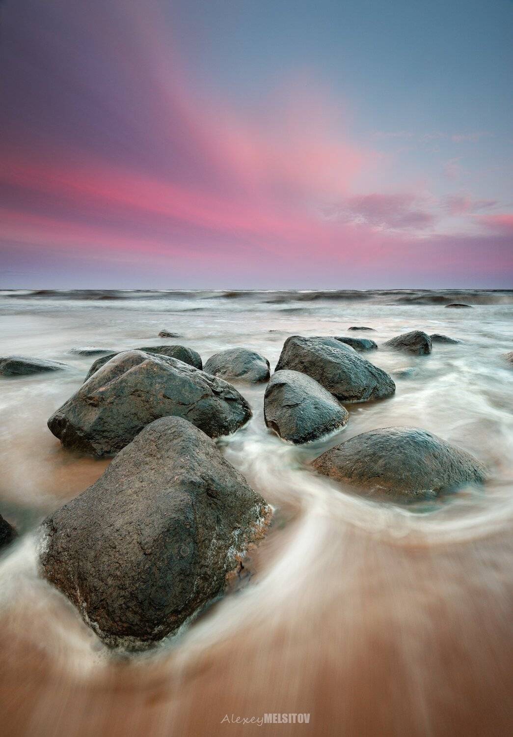 nikon d800 16-35/4 пейзаж море небо красное закат балтийское шторм, Алексей Мельситов