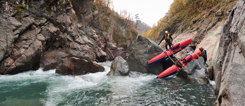 белая, адыгея, кавказ, сплав, гранитный, каньон, катамаран Гранитный каньон, вид изнутри. 2 фото превью