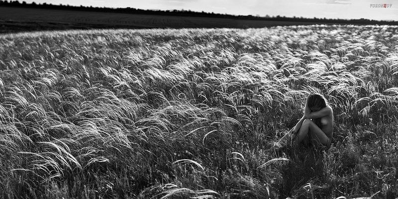 Красиво, девушка, ню, beauty, nymph, girl, nude Степь фото превью