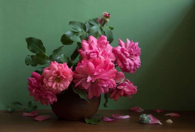 Розовые розы... фото превью