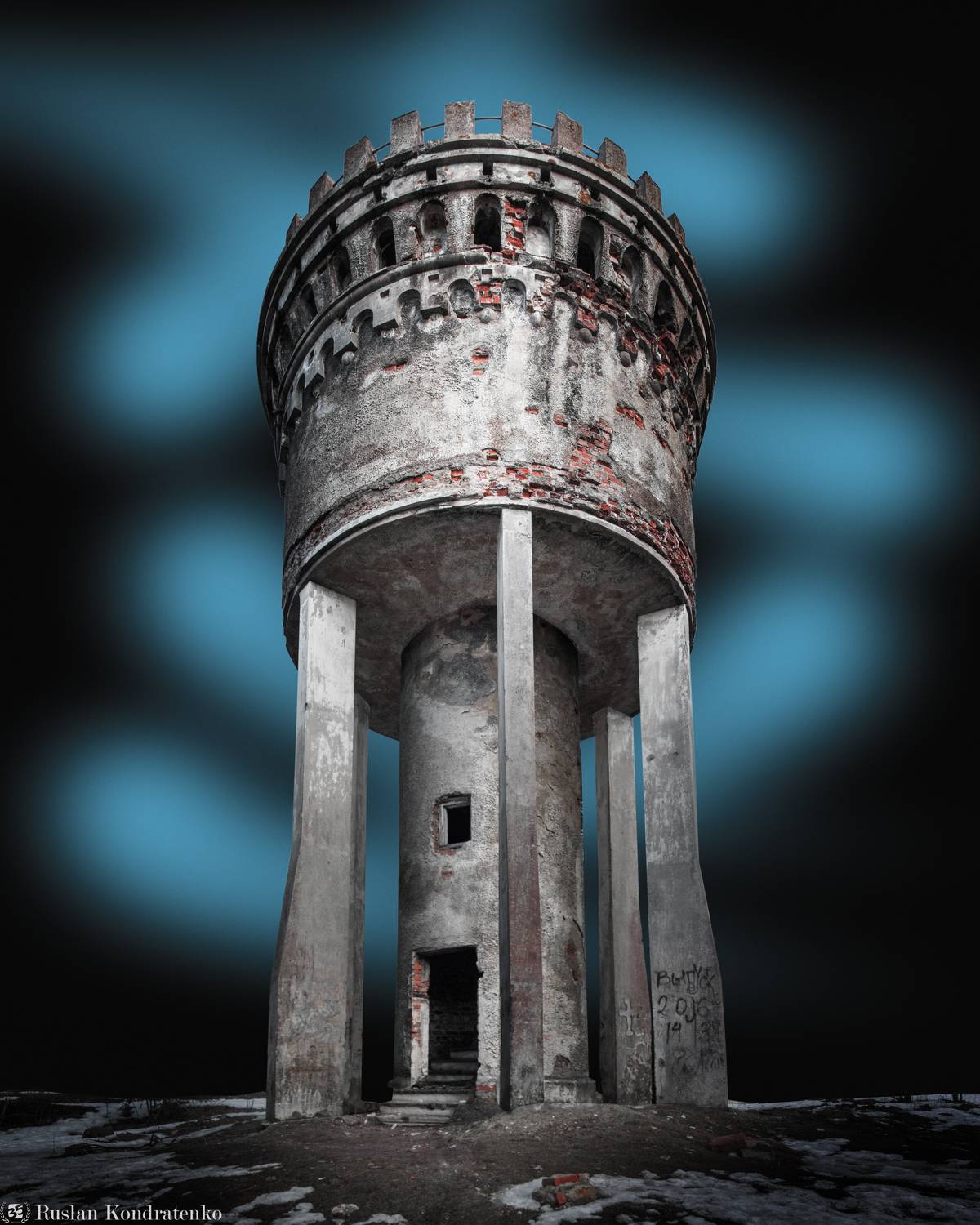 fine art, fineart, файн арт, fine art architecture, башня, водонапорная башня, Кондратенко Руслан