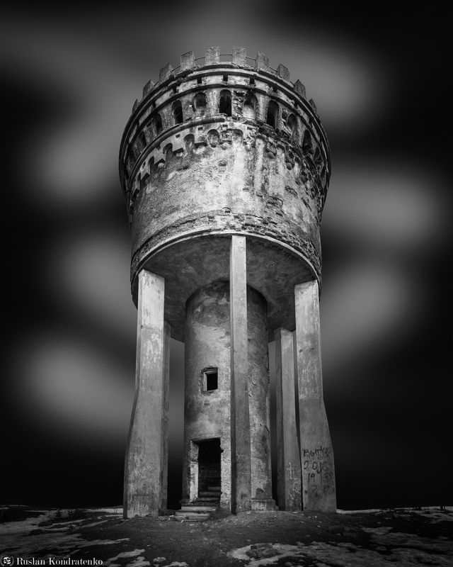 fine art, fineart, файн арт, fine art architecture, башня, водонапорная башня Водонапорная башня фото превью