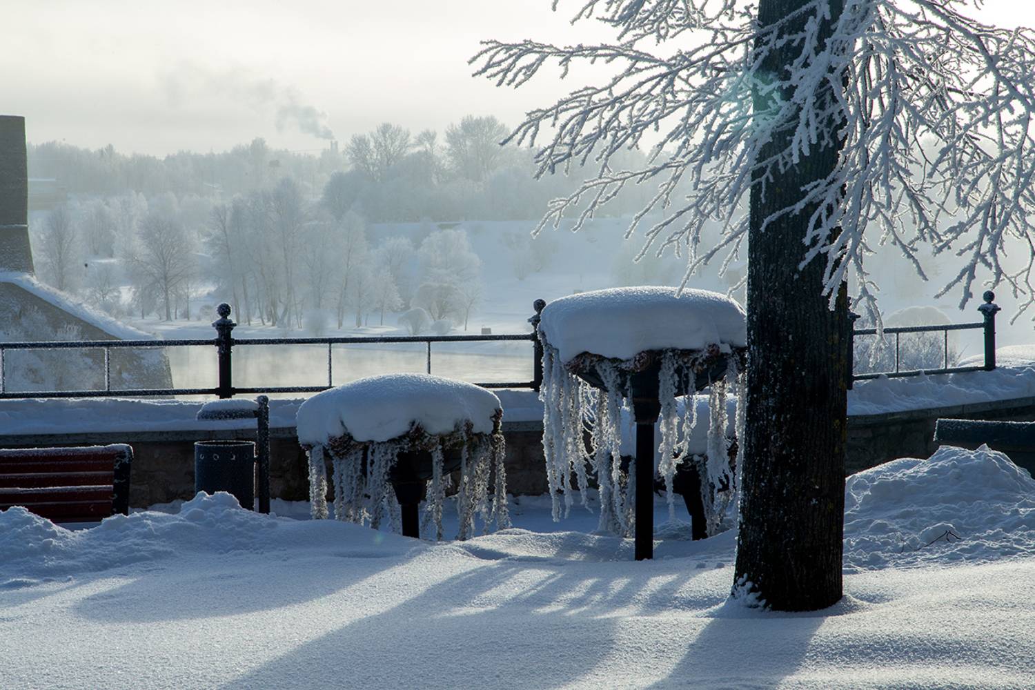 нарва зима мороз иней снег, Сергей Четвертной