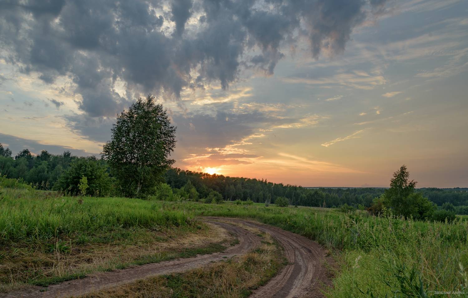 вечер, закат, татарстан, природа, лето, Vasilyev Andrey