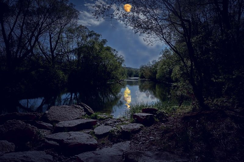 Лунная ночь фото превью