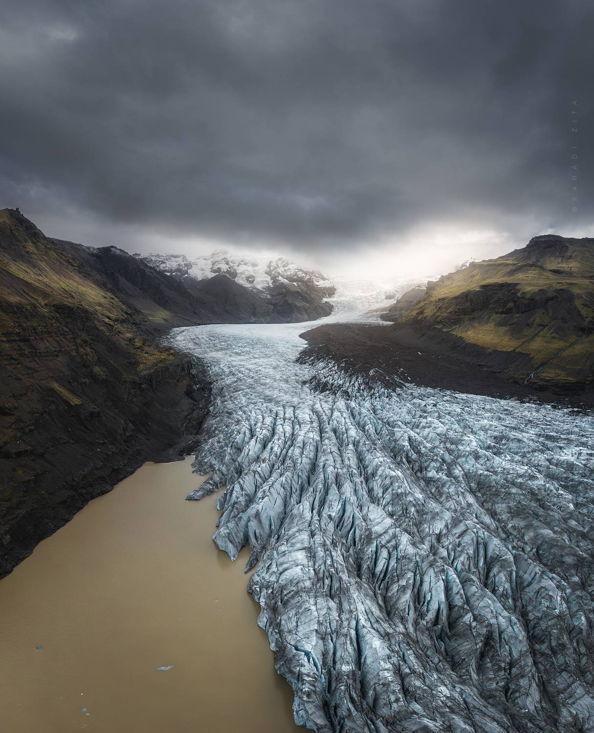 iceland, landscape, sky, sun, areal, drone, dji, river, mountains, dronephotography, glacier, Kar&aacute;di Zita