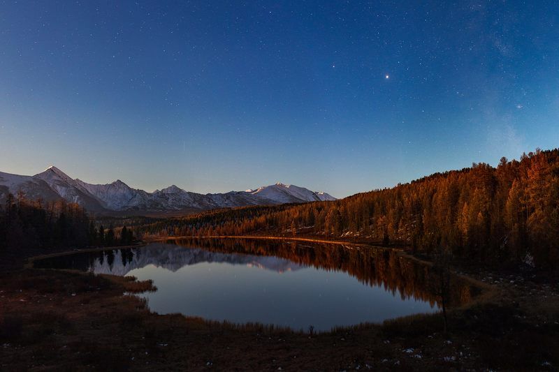 алтай, киделю, осень Полнолуние на Киделю фото превью