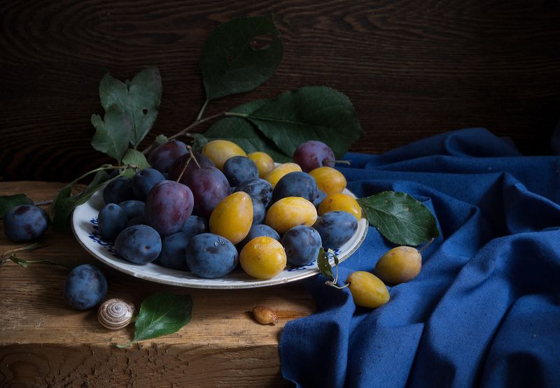 Спелые сливы фото превью