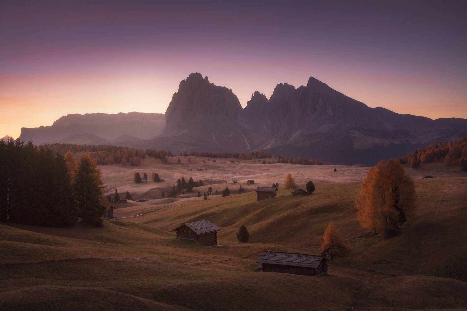 dolomiti, dolomites, sunrise, landscape, sky, sun, mountains, reflections, Kar&aacute;di Zita