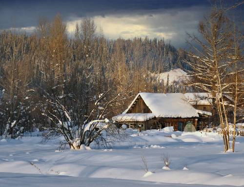 Зима в деревне