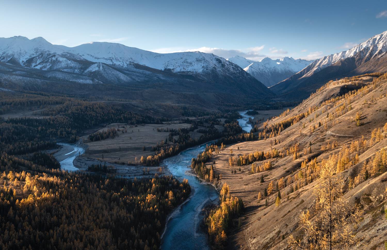 алтай, горный алтай, пейзажи алтая, кош-агачский район, горная река, золотая осень, горы, осенний алтай, горная тайга, Рубан Алена