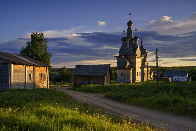 кимжа, архангельская область Золотой вечер фото превью