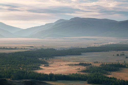 Хмурое утро в Курае