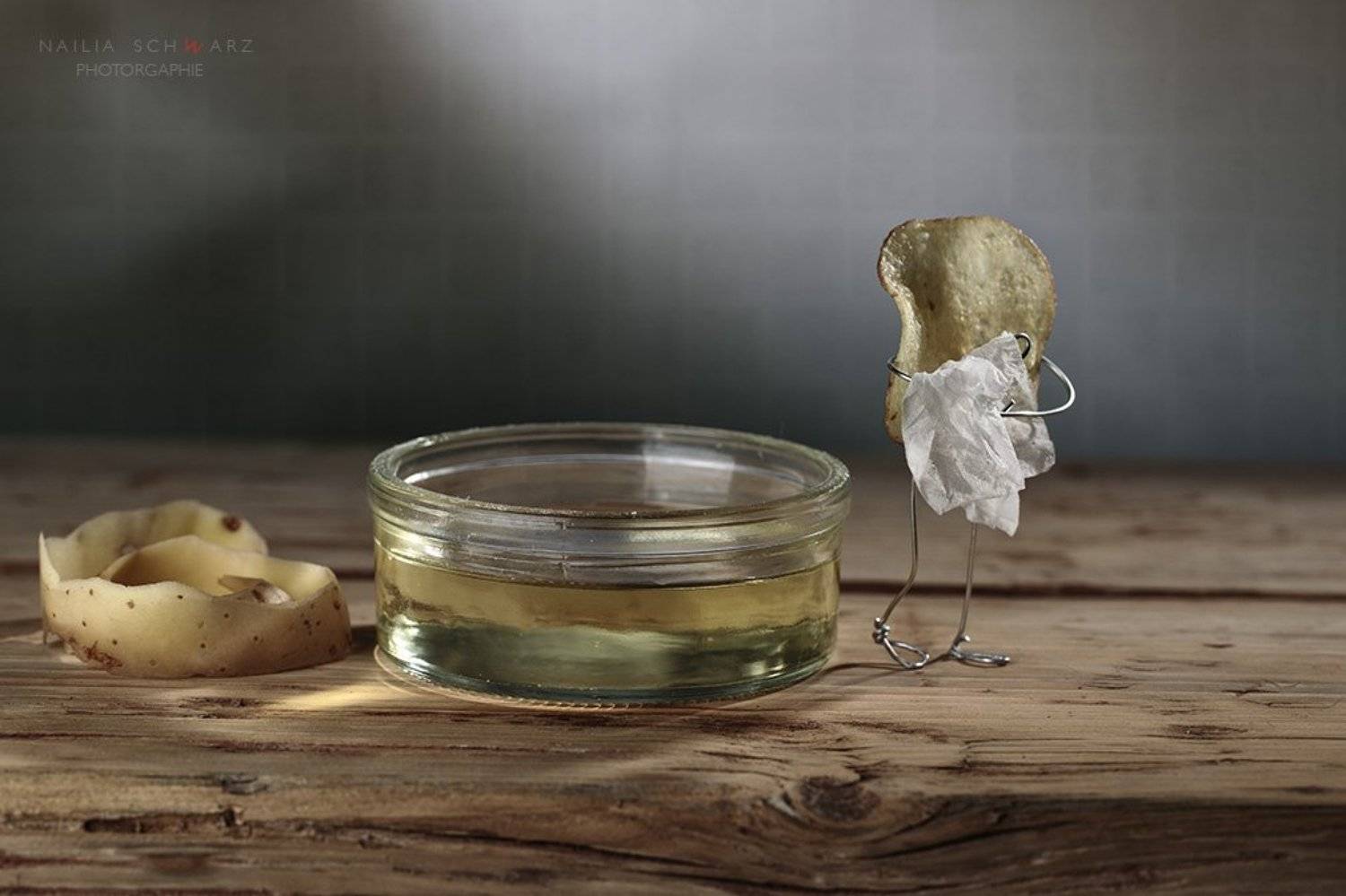 масло фритюр картофель чипс сценка  юмор жареный хрустящий ванная , Nailia