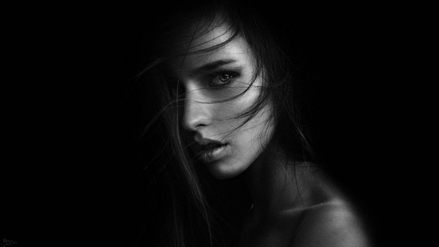 Black and white, Portrait, Портрет, Ч/б, Черно-белое, Георгий Чернядьев