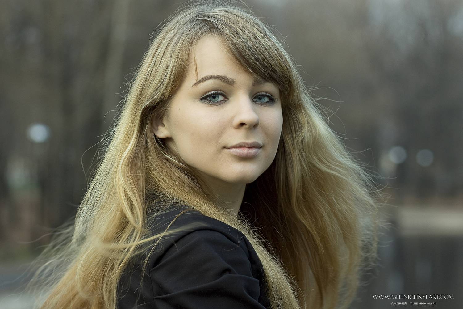портрет, девушка, женский портрет, крупный план, на улице, осень, Пшеничный Андрей