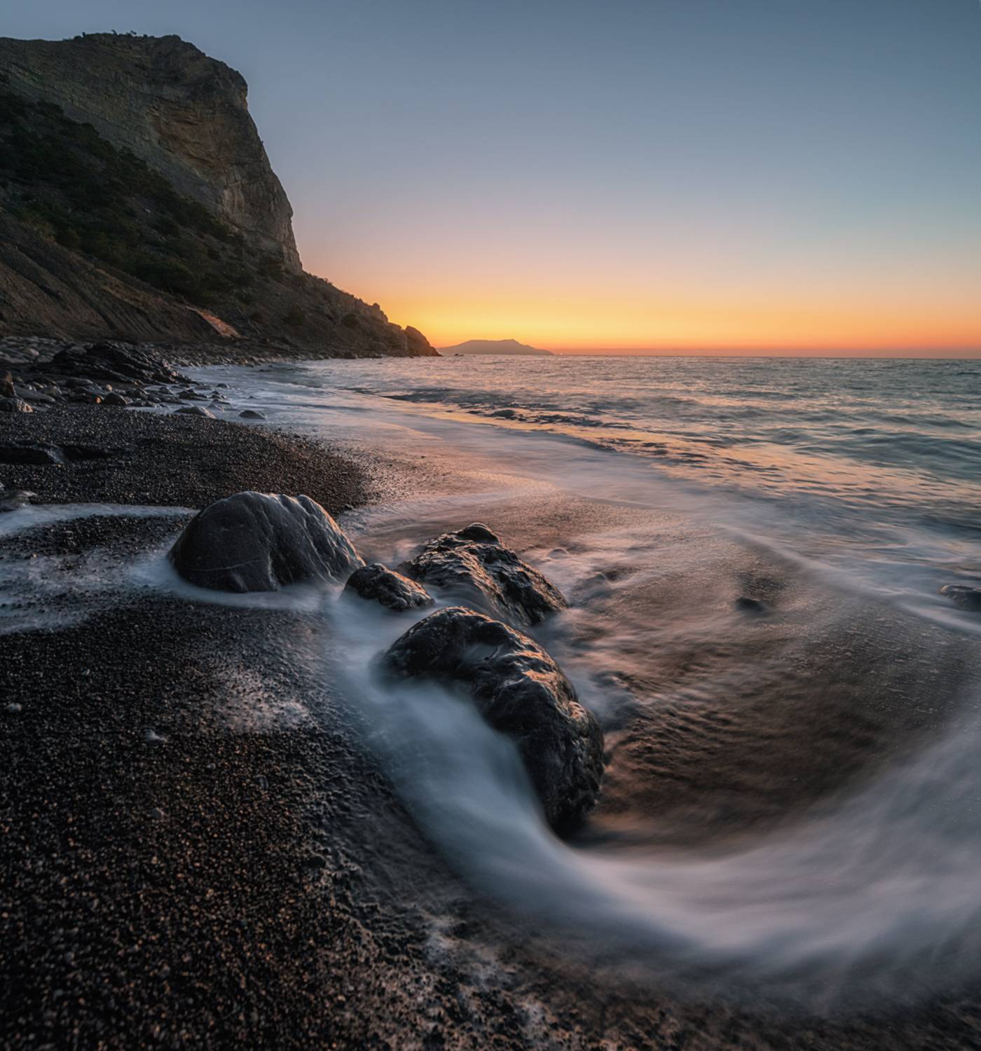 крым, новый свет, прибой, коба-кая, меганом. рассвет,, Мысливцев Николай