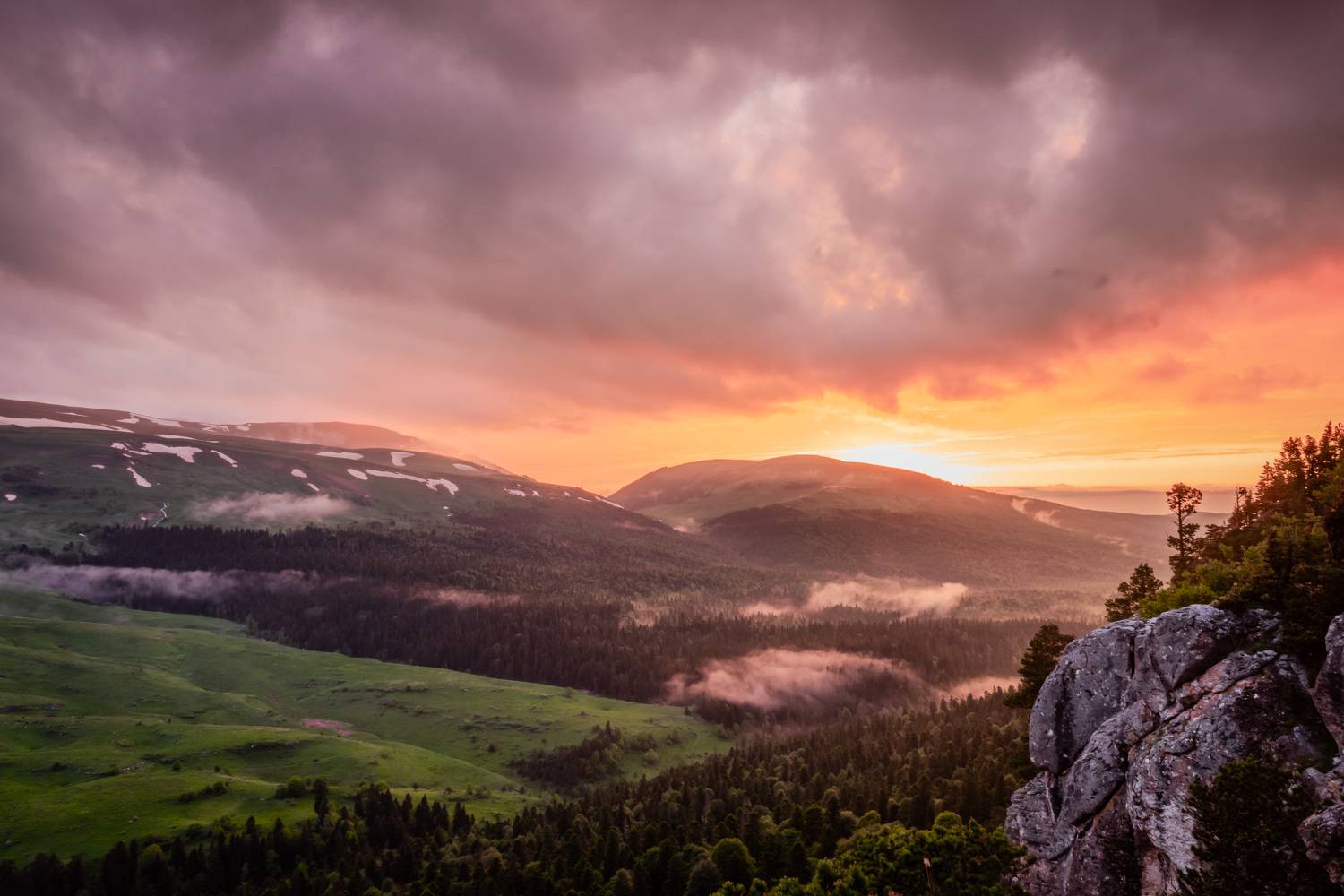 лаго-наки, горы, кавказский заповедник, адыгея, закат, Шишкалов Константин