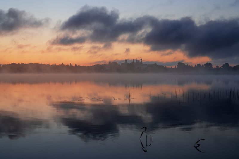 ферапонтово, лето, рассвет Рассвет в Ферапонтово фото превью