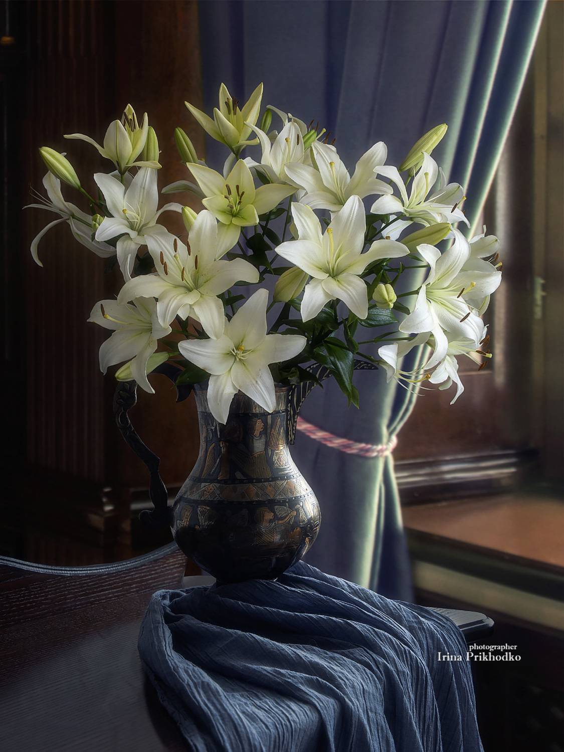 натюрморт, цветы, букеты, интерьер, лилии, Приходько Ирина