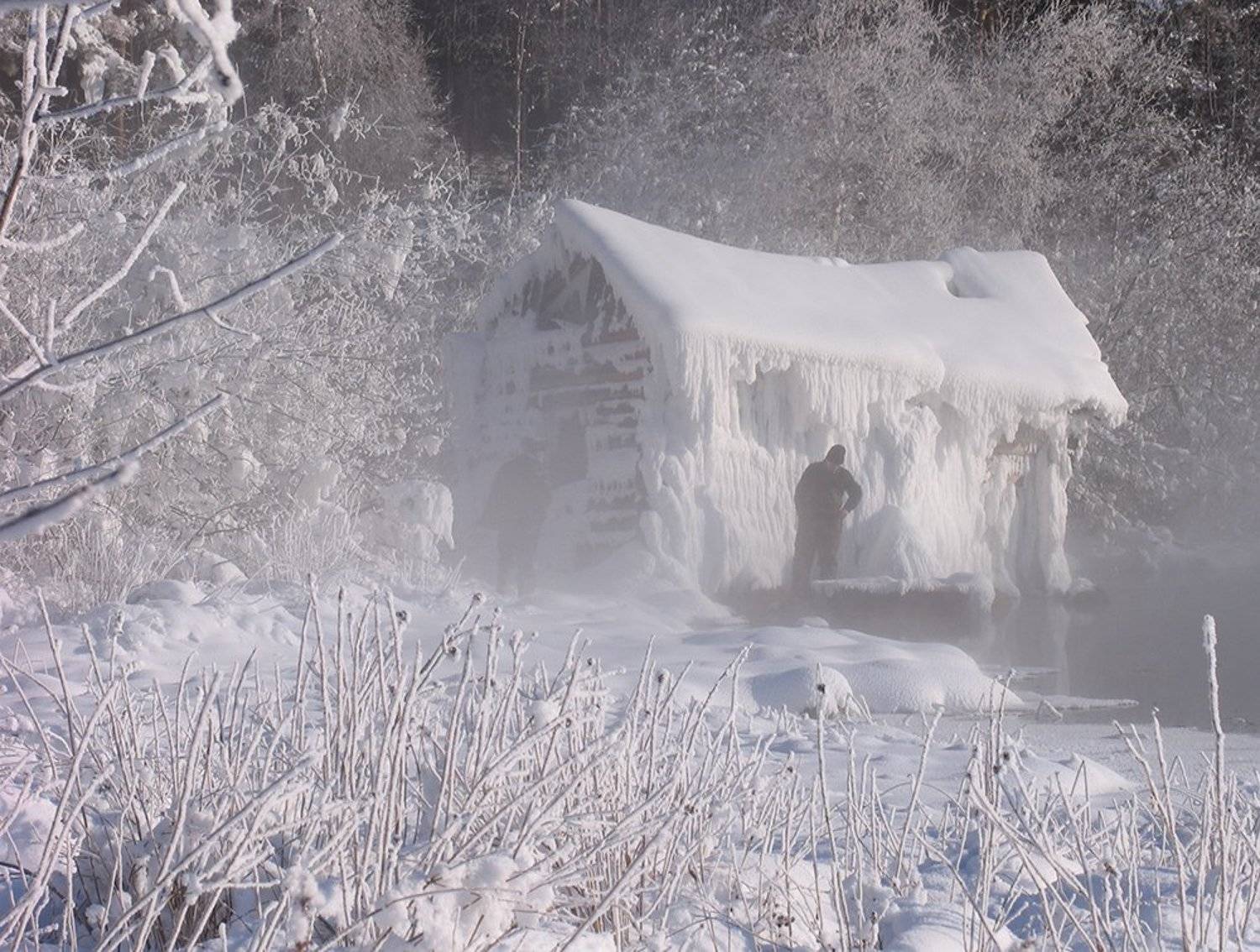 Заснеженный домик Зимняя сказка , Сергей Козлов