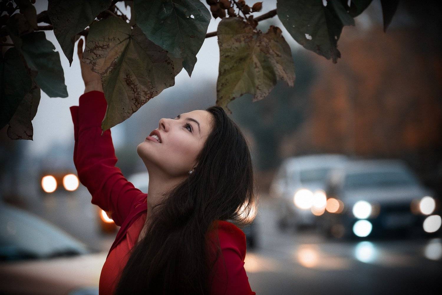 Portrait, beauty, street, lights, Милен Добрев