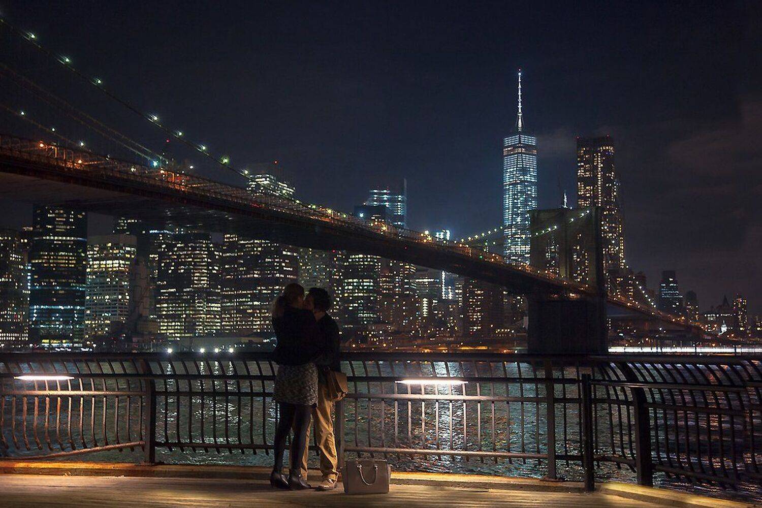 город, любовь, люди, ночной пейзаж,нью йорк,, Антонина